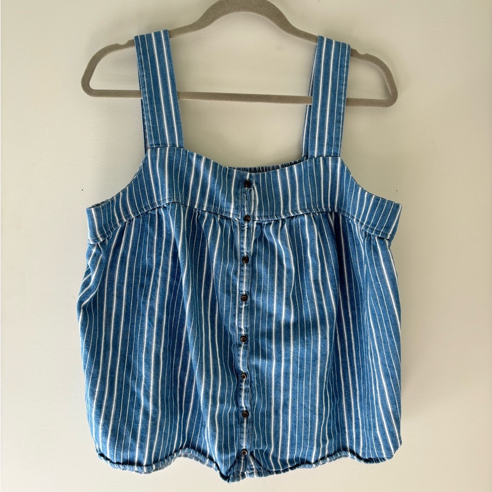 Blue Striped Women's Top